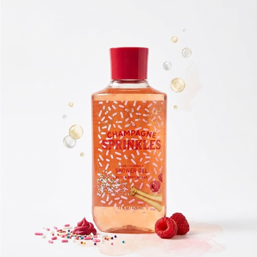 Bath & Body Works Champagne Sprinkles Shower Gel - Pink/Orange